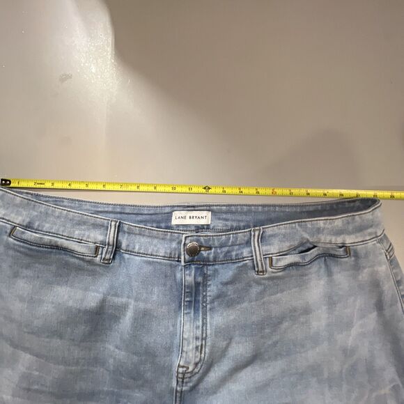 Lane Bryant Jeans Women's Size 24 Mid Rise Wide Leg Crop Signature Denim - Picture 6 of 13